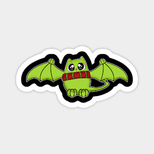 Bat Dragon Christmas Cat Magnet