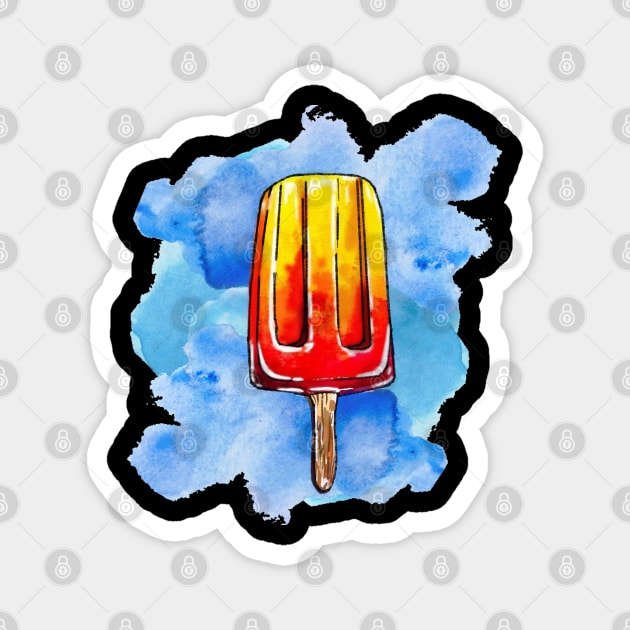 Ice Lolly Magnet by Art by Ergate