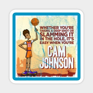 Big Cam Johnson Distressed Magnet