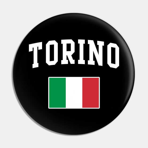 Torino Italy Italia Italian Italiano Flag Pin by E