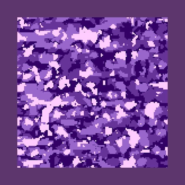 Purple Digital Camouflage by Tshirtstory