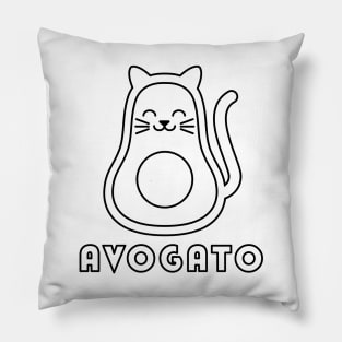 Avogato Color Your Own Shirt Cinco De Mayo Cat Avocado For Kids Pillow