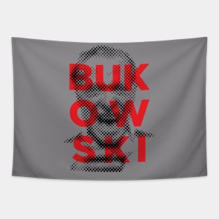 Charles Bukowski portrait Tapestry