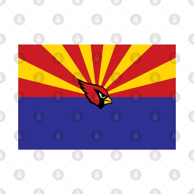 Arizona Cardinals AZ Flag by LunaGFXD