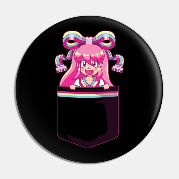 Over Obsessive Digital Pocket Girlfriend Pin by mcoraci