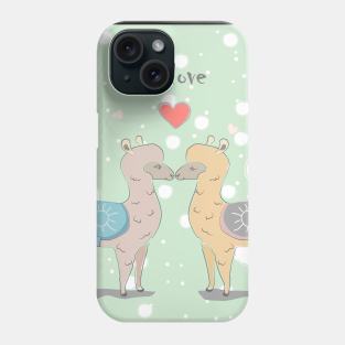 Alpacas in Love Phone Case