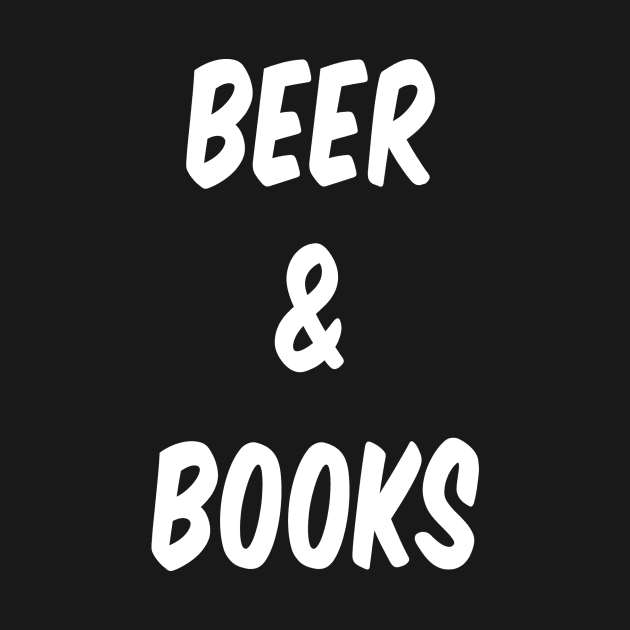 Beer & Books (White Text) by StephanieByDay