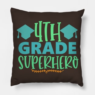 4th Grade Superhero Pillow