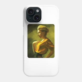 Yellow and green protrait Phone Case