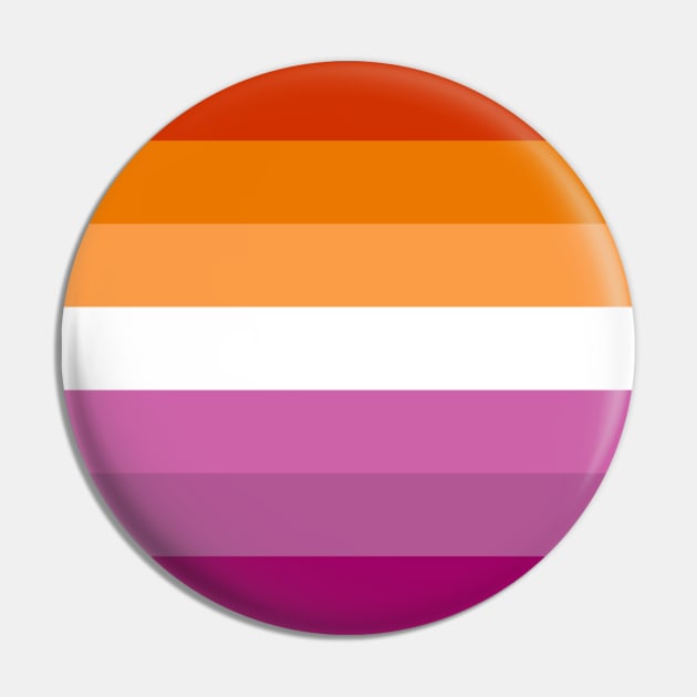 Proud Lesbian Pride Flag (Proud LGBT LGBTQ+ Community Pride Flag) Pin by Teeworthy Designs