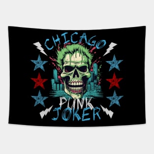 Chicago Punk Joker Tapestry