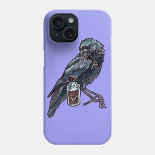 Crow and a Bottle of Dirt Phone Case