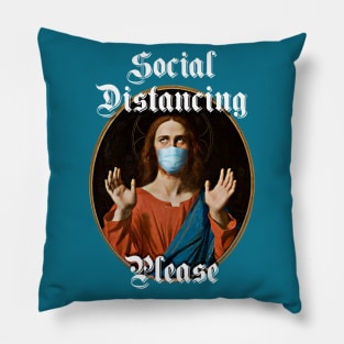 Social Distancing Jesus Pillow