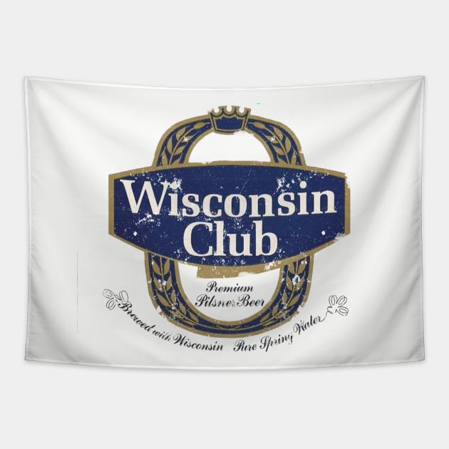 Wisconsin Club Beer Tapestry by retrorockit