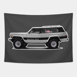 FSJ Beach Truck - White for Darks Tapestry