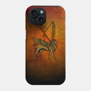 Egyptian sign, vinatge background Phone Case