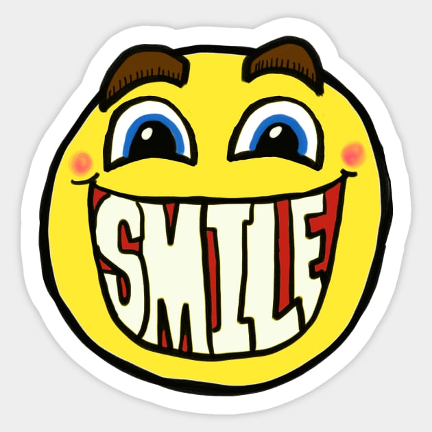 Smiley Face Vinyl Sticker, Smile Face Sticker, Fun Sticker, Friend Gift,  Cool Sticker, Stickers for Women, Be Happy Sticker, Smiley Sticker 