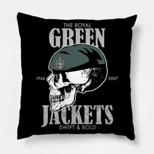 Royal Green Jackets (distressed) Pillow