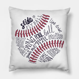 Baseball Words © GraphicLoveShop Pillow