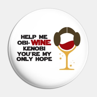 Obi-wine Kenobi Pin