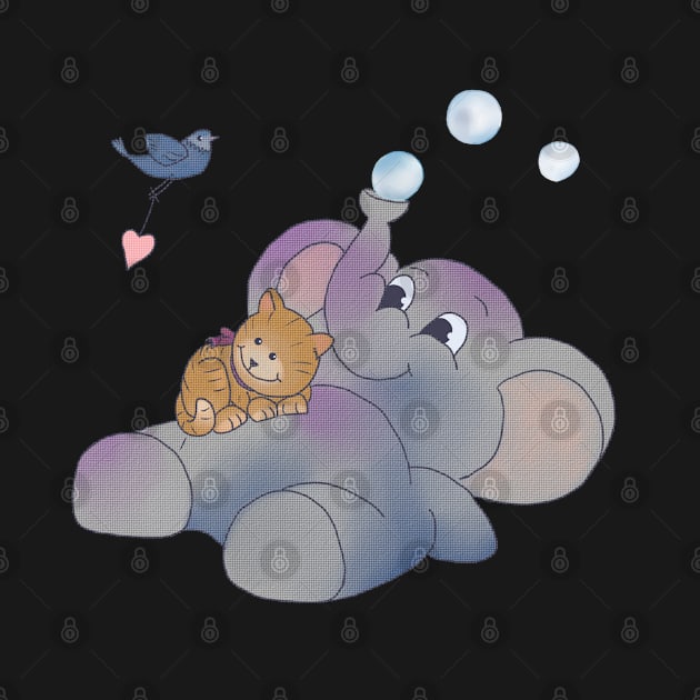 Katze und Elefant by Blumchen