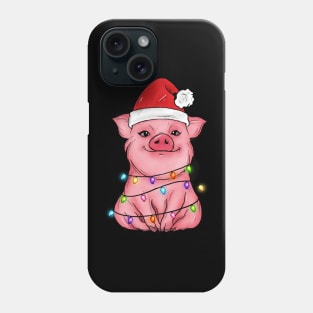 Pig Christmas Lights Merry Pigmas Phone Case