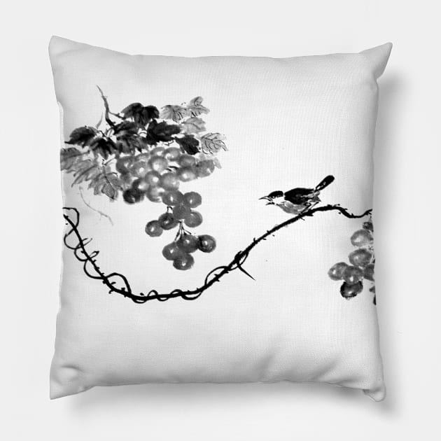 Bird Painting Pillow by VeRaWoNg