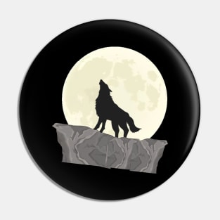 Howling Wolf Pin