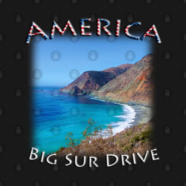 America - Big Sur Drive by TouristMerch