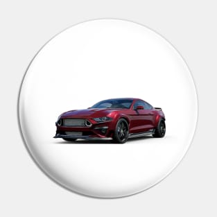 Mustang RTR Cartoon Pin