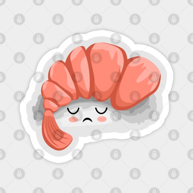 Sad kawaii sushi Magnet by IrinkaArt