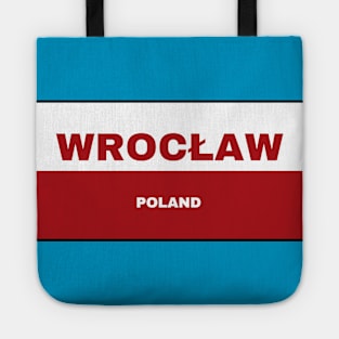 Wrocław City in Polish Flag Tote