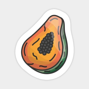 Papaya Fruit Magnet