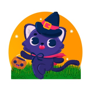 CUTE HALLOWEEN CAT T-Shirt