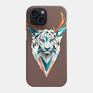 Tiger polygonal design Phone Case