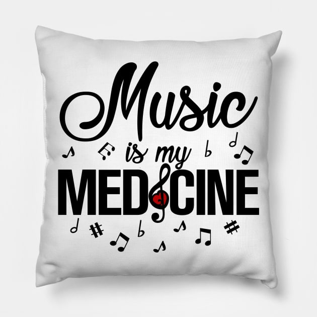 Music is my Medicine Pillow by KsuAnn