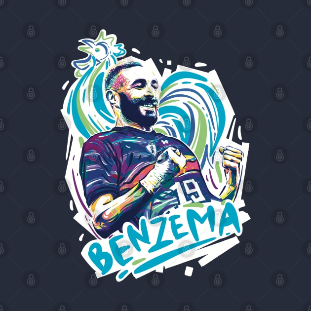 Karim Benzema for World Cup Qatar 2022 by BAJAJU