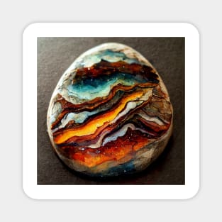 Abstract Pebble Dragon Egg Magnet