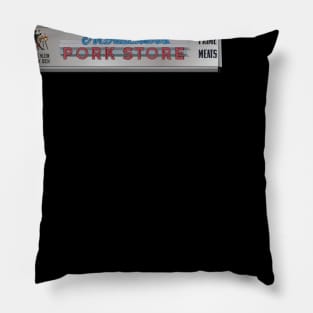 Morscher's Pork Store Ridgewood Queens Pillow
