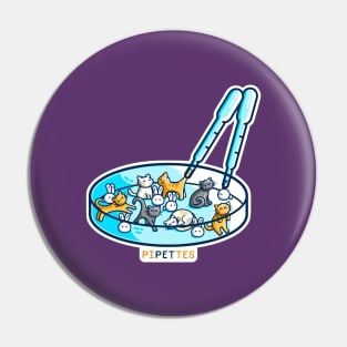 Pipettes Pet Science Pun Pin