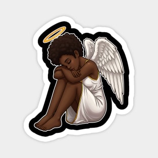 Black Angel Black Girl Magic Magnet