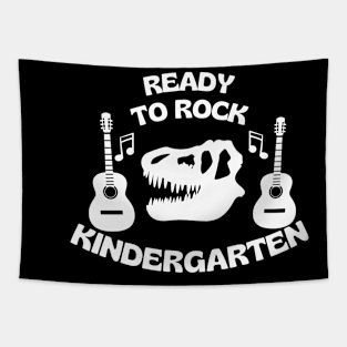 Dinosaur And Guitar Kindergarten Tapestry