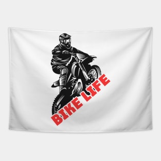 Life Behind Bars Motorcycle Rider Tee Shirt Gift Tapestry