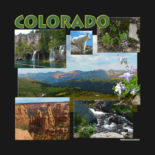 Discover Colorado Collage - Colorado - T-Shirt