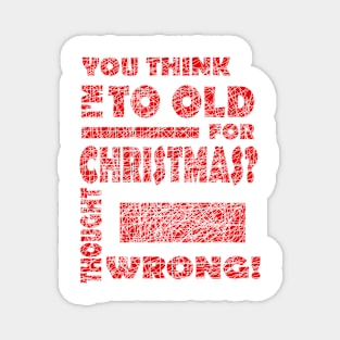 Christmas senior home SPruch Pension Magnet