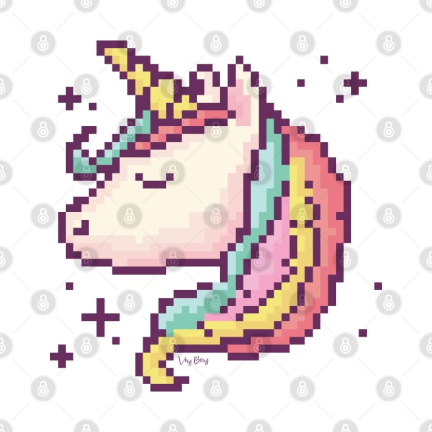 Pixel art unicorn by VeryBerry