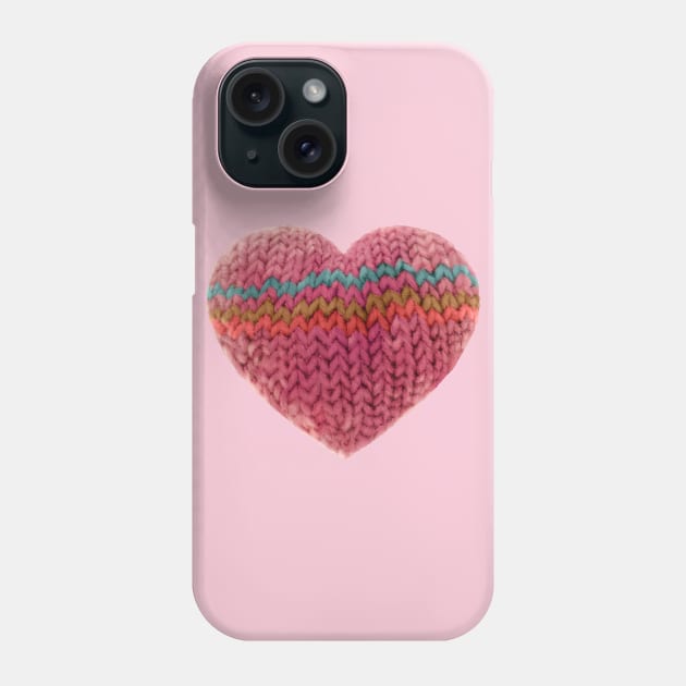 Knit Love Phone Case by Ed Labetski Art