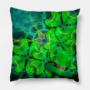 clover and kaleidoscope Pillow