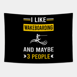 3 People Wakeboarding Wakeboard Wakeboarder Tapestry