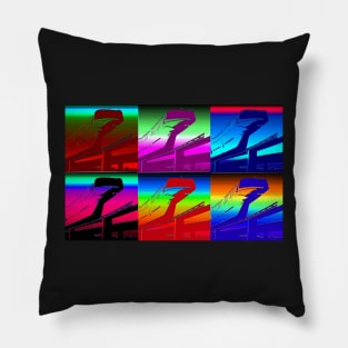 Monorail super modern art Pillow